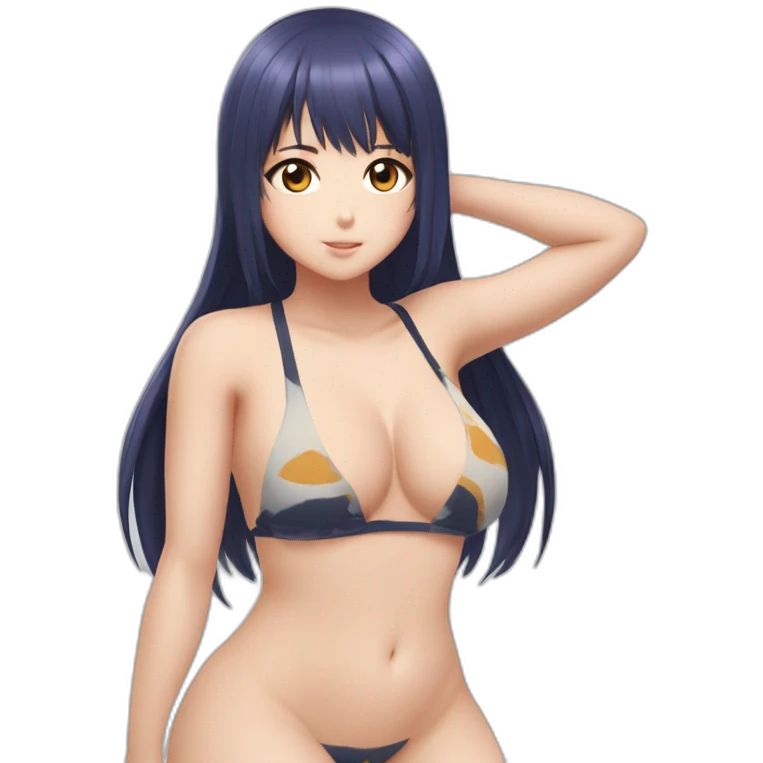 hinata hyuga full body pawg tiny swimsuit back focus emoji