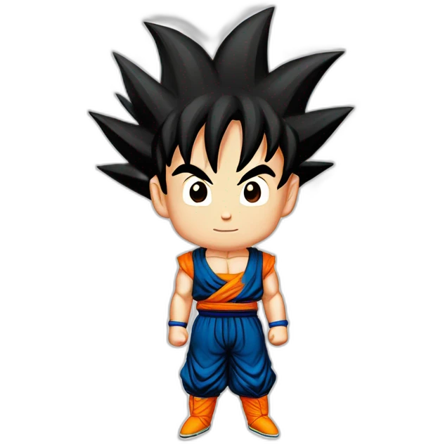 Emoji de goku Niño montado en su nube  emoji