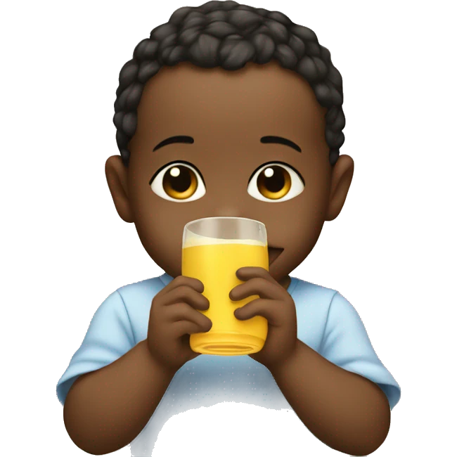 Baby drinking  emoji