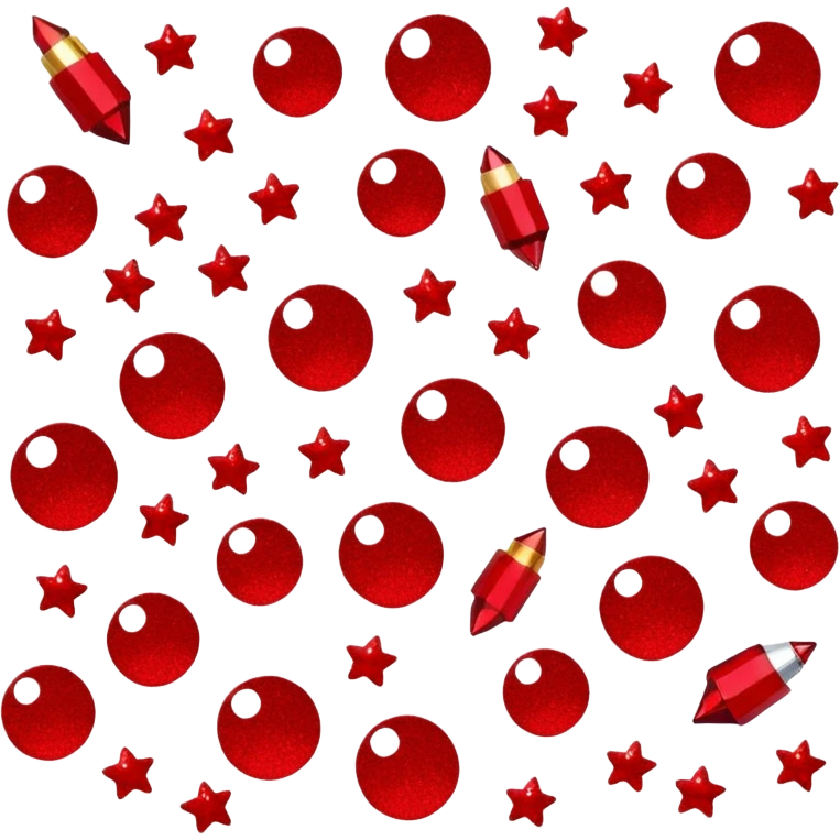 red glitter dead emoji