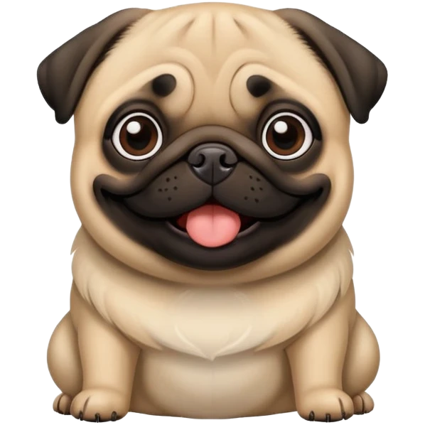 pug says hello emoji