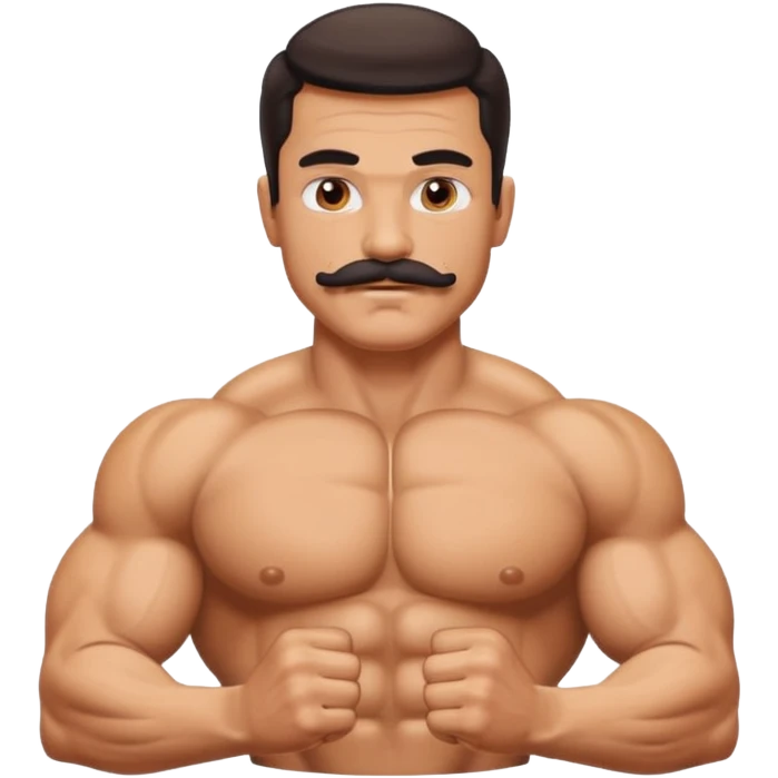 cbum mr olympia with mustache emoji