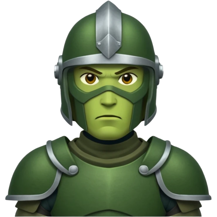 green Armored night guard emoji