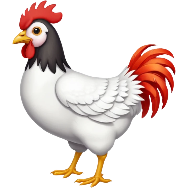 Walking chicken emoji