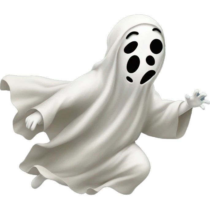 fleeing ghost emoji