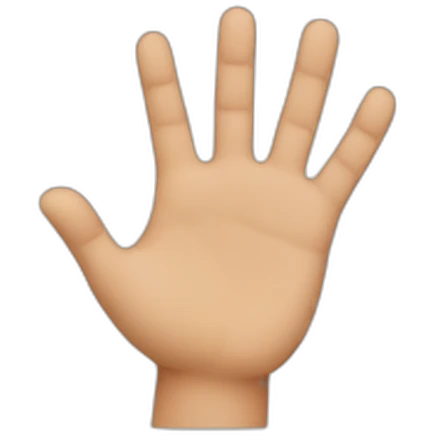 Hand first fingers  emoji