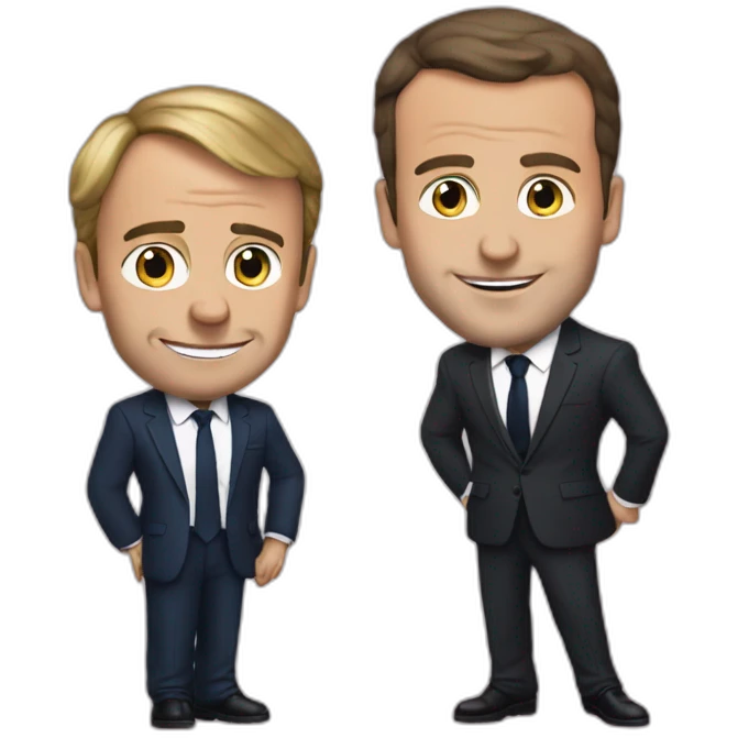 Macron parle à Eric emoji