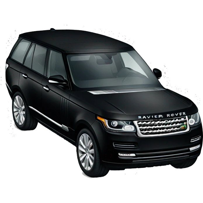 Black Range Rover  emoji
