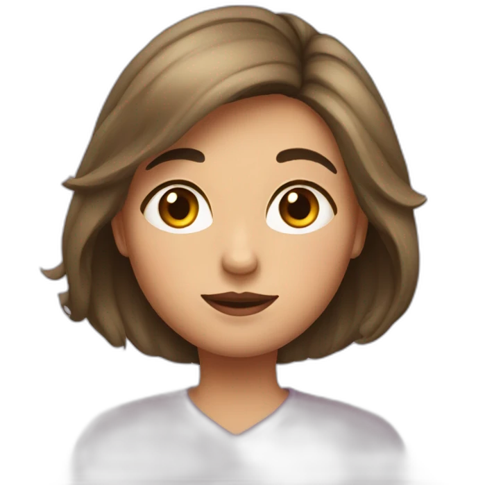 Une fille grosse emoji