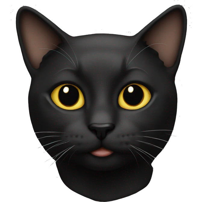 Cat, black  emoji