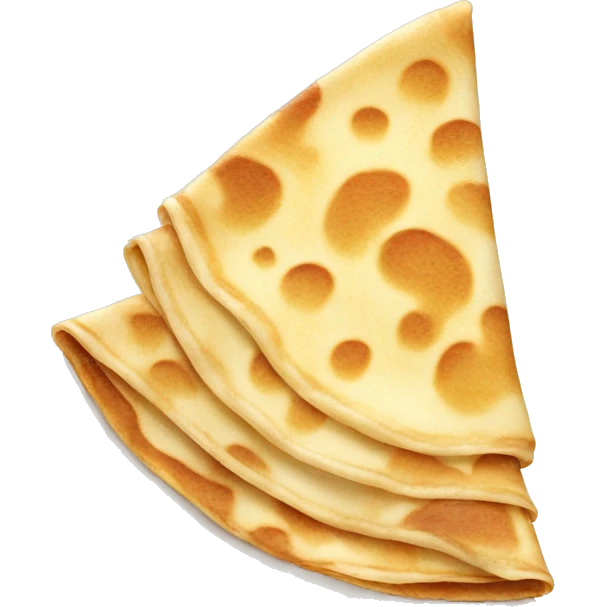 French Crêpe with sugar emoji