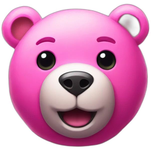 fortnite character a pink teddy bear face emoji