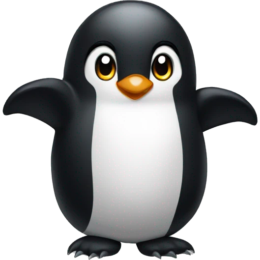 Penguin panther emoji