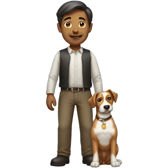 Man like a dog emoji