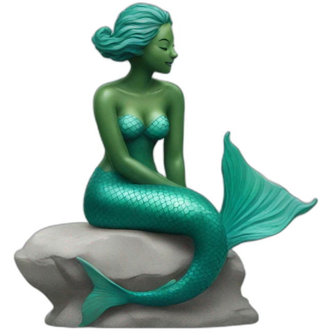 mermaid sculpture emoji