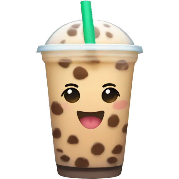 Cute boba tea  emoji