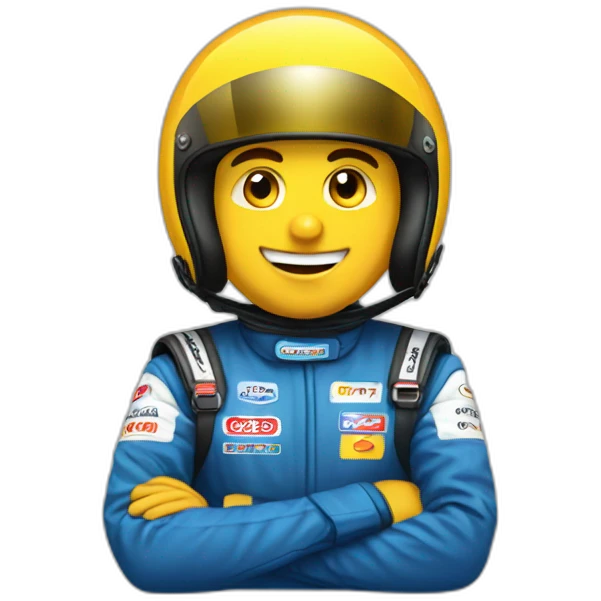 Karting avec pilote emoji