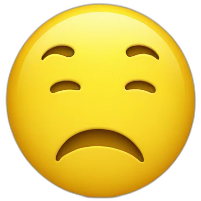 lost sad yellow smiley emoji