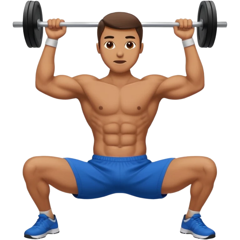 man doing abs cranch emoji
