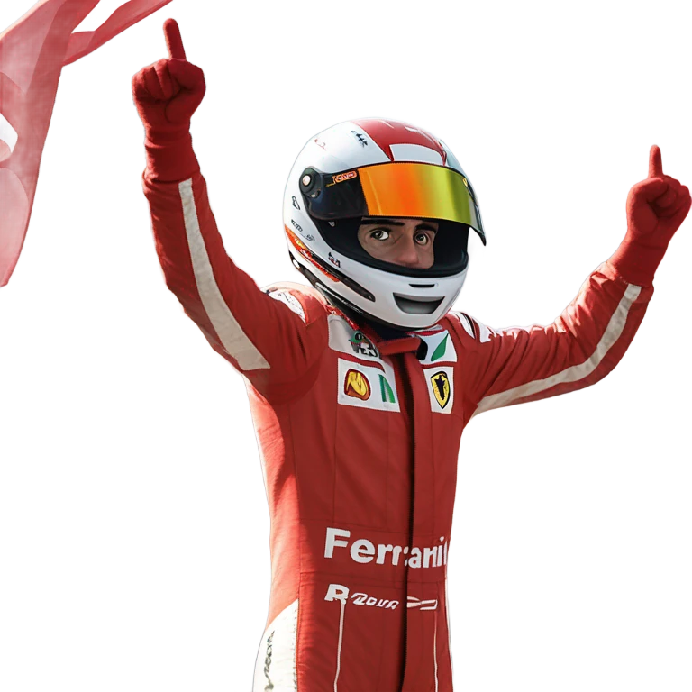 Charles Leclerc winning the f1 Monaco go emoji