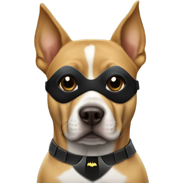 Dog dressed as Batman  emoji