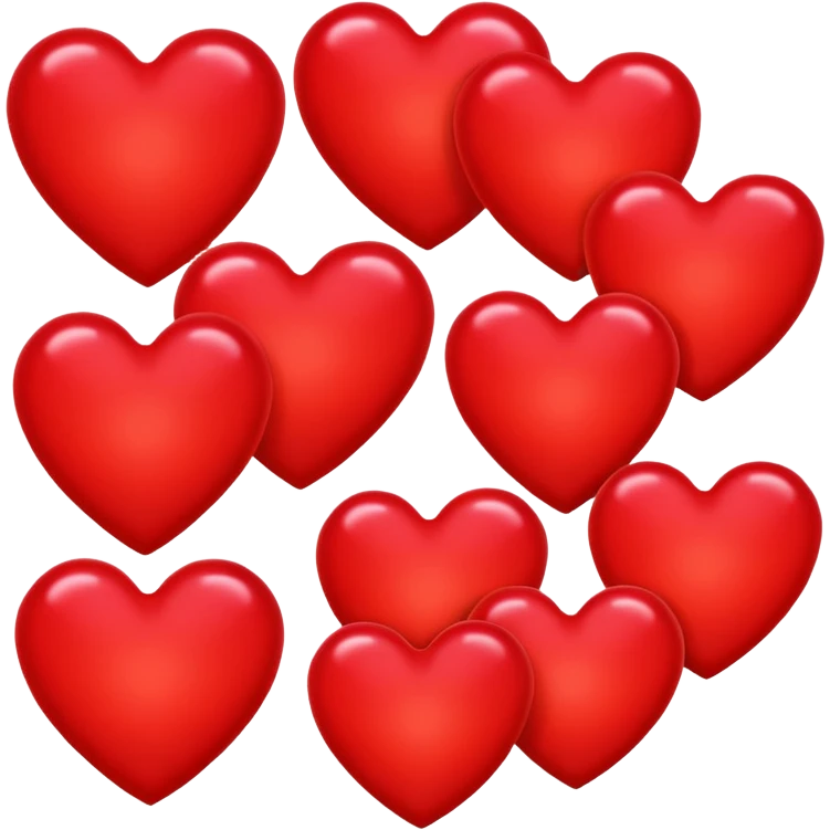 make it more bright hearts emoji