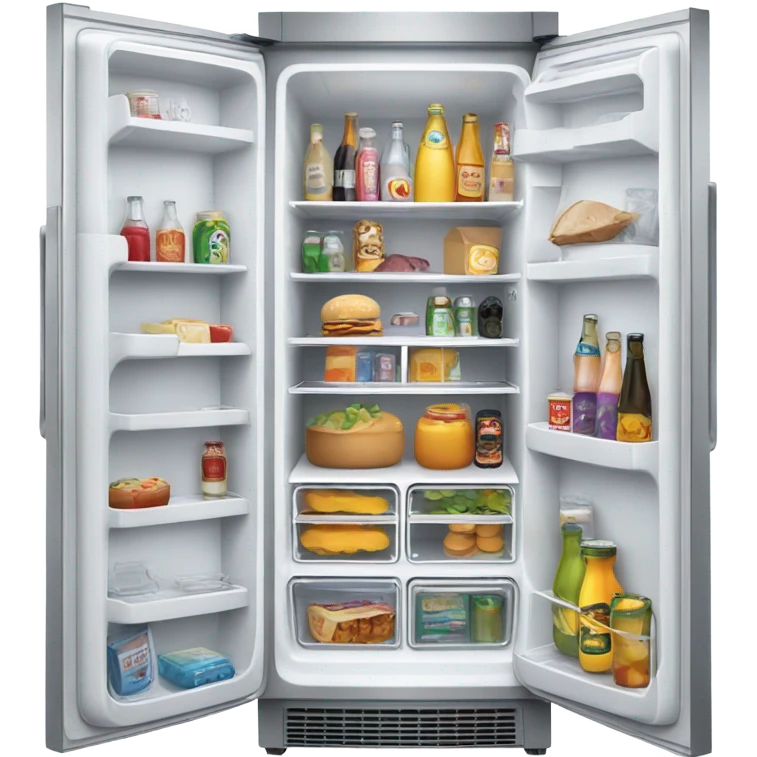 Fridge with door ajar emoji