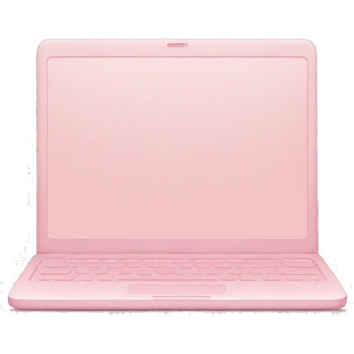 Soft Pink laptop emoji
