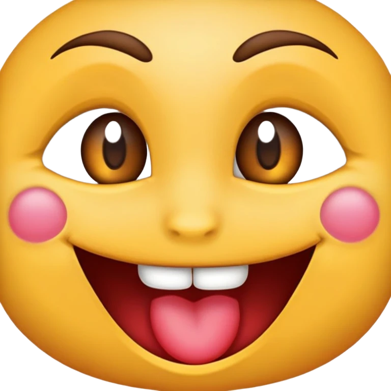 Haz un emoji con una sonrisa de labios tierna y que tenga ojeras y que esté cansado y que su mirada también sea tierna y que tenga las cejas así como de forma tierna emoji