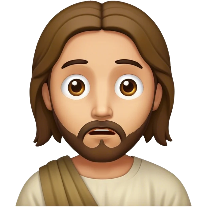jesus looking shocked emoji