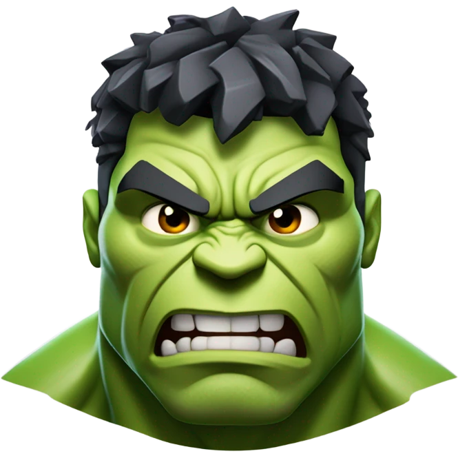 Thug Hulk face emoji
