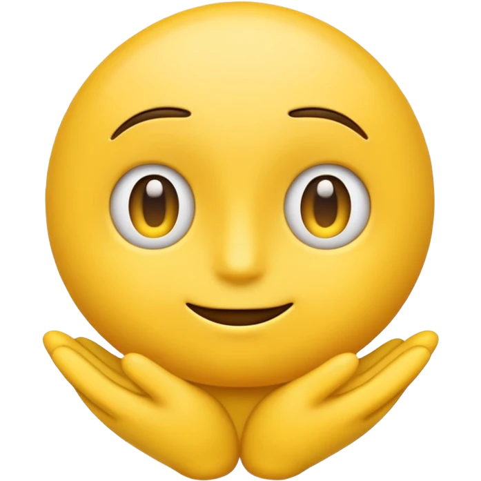 create a nonchalant emoji shrugging emoji