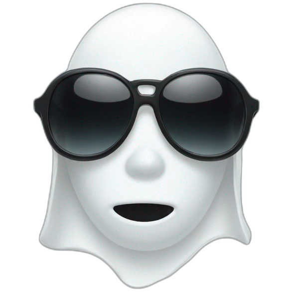 ghost in black sunglasses emoji