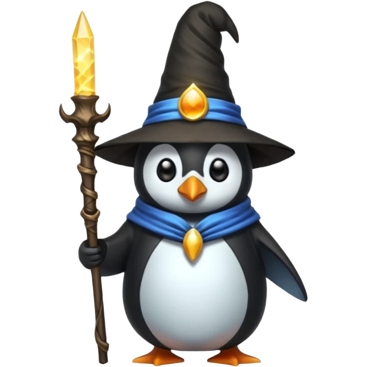 Penguin Wizard emoji