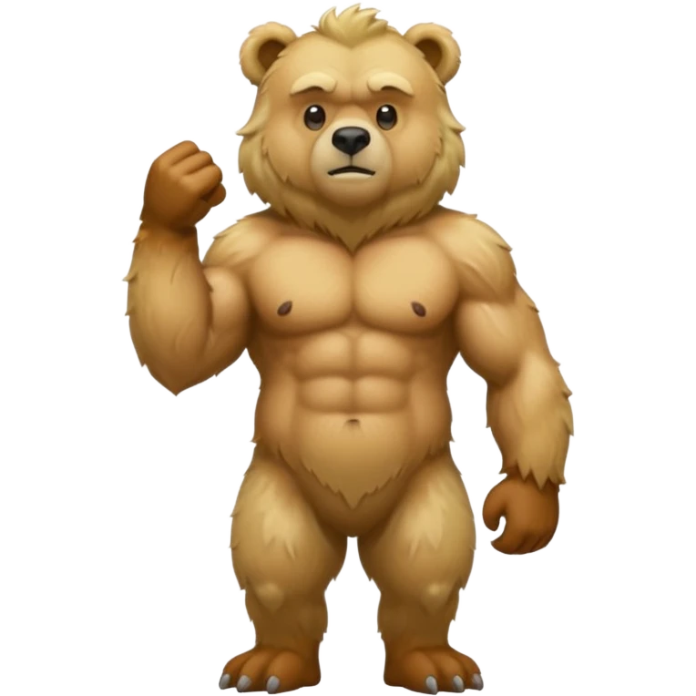 blonde grizzly bear emoji