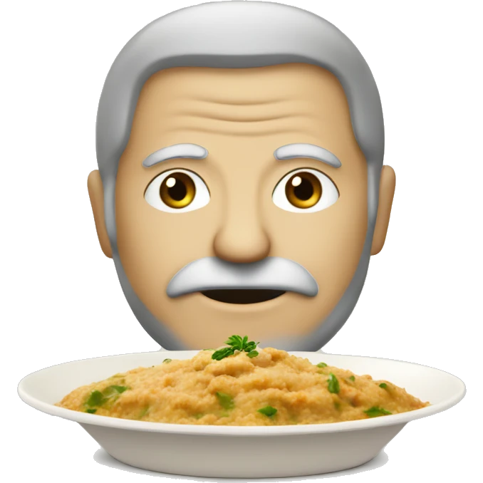 Baba ghanoush in a dish emoji
