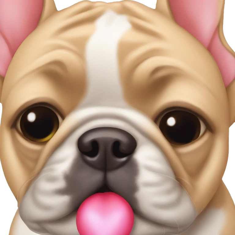 Frenchie kisses emoji