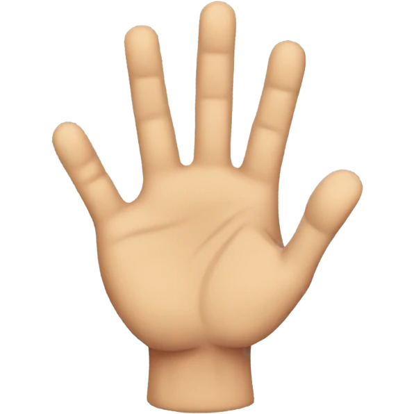 Palm up hand intense emoji