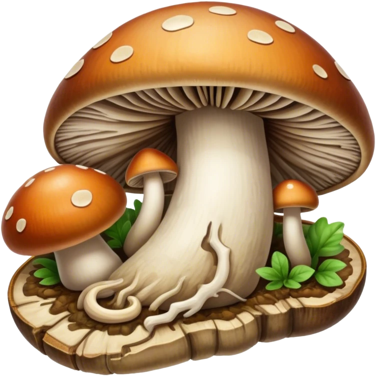Mushroom dissection  emoji