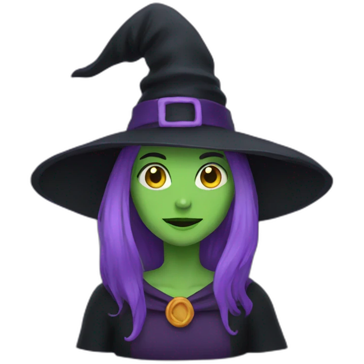 A witch emoji