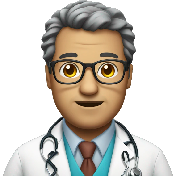 fat glasses doctor emoji