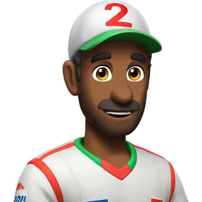 Cricketer mario kart emoji