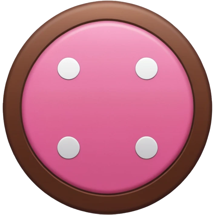 brown pink polka dots emoji