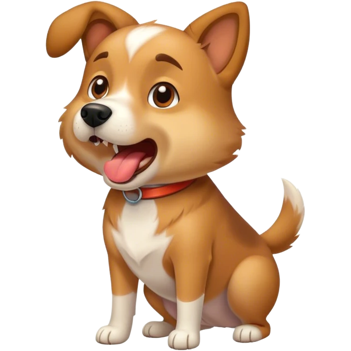 Dog barking emoji