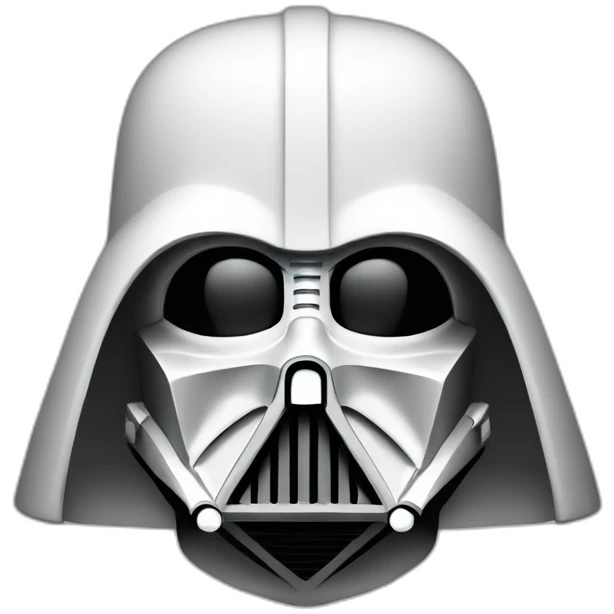 Darth Vader white emoji