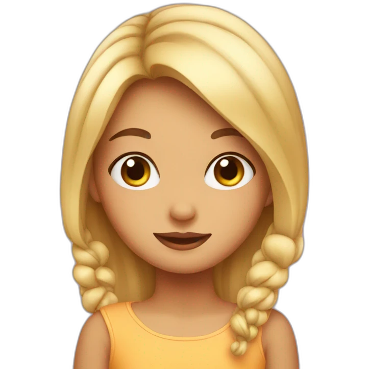 Cute girl emoji