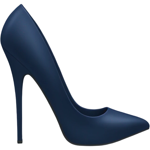 navi blue stiletto shoes emoji