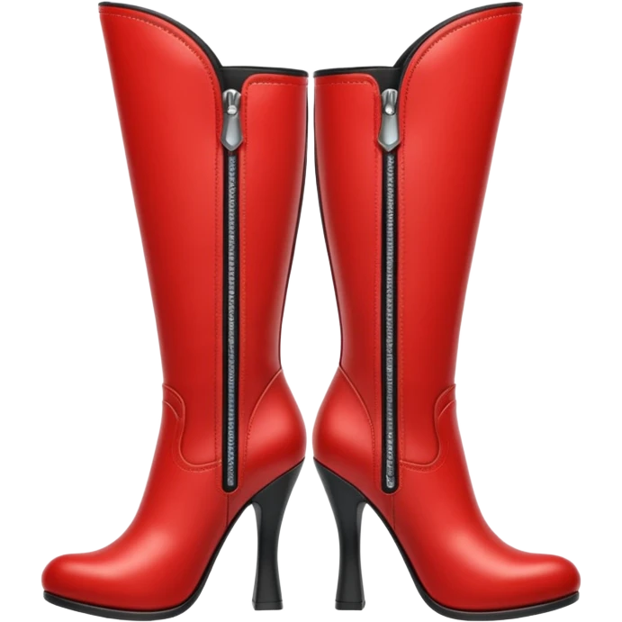 red letaher boots emoji
