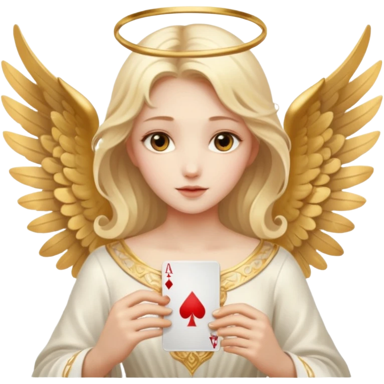 Angels and playing card emoji
