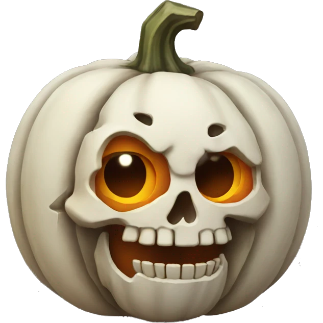 Skeleton pumpkin  emoji